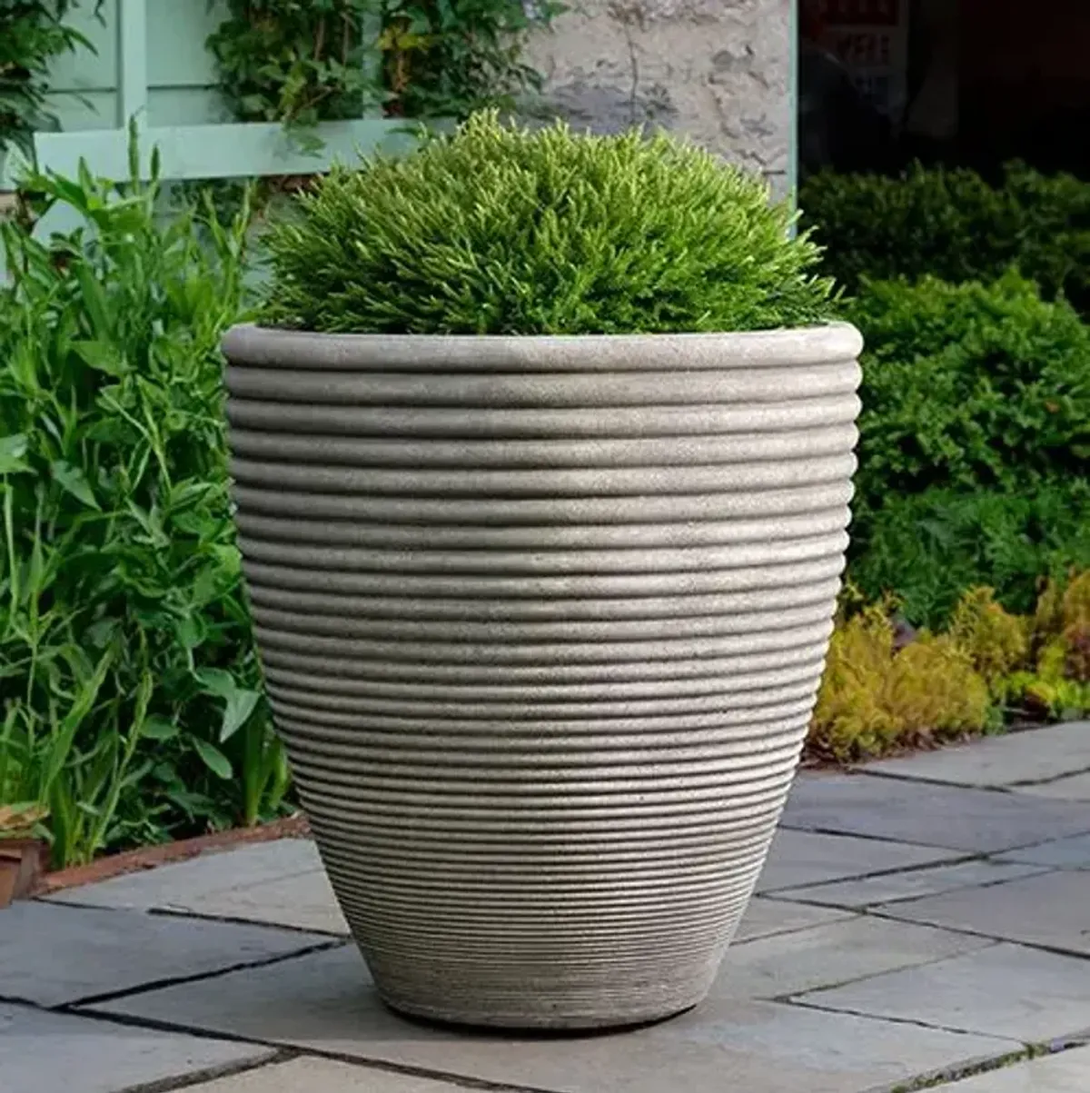 Bibendum Planter - Alpine Stone - Campania International - Gray - Small