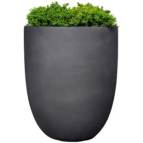 41" Bradford Planter - Extra Large - Charcoal P-Lite - Campania International - Black - 40.5hx34.5lx34.5w