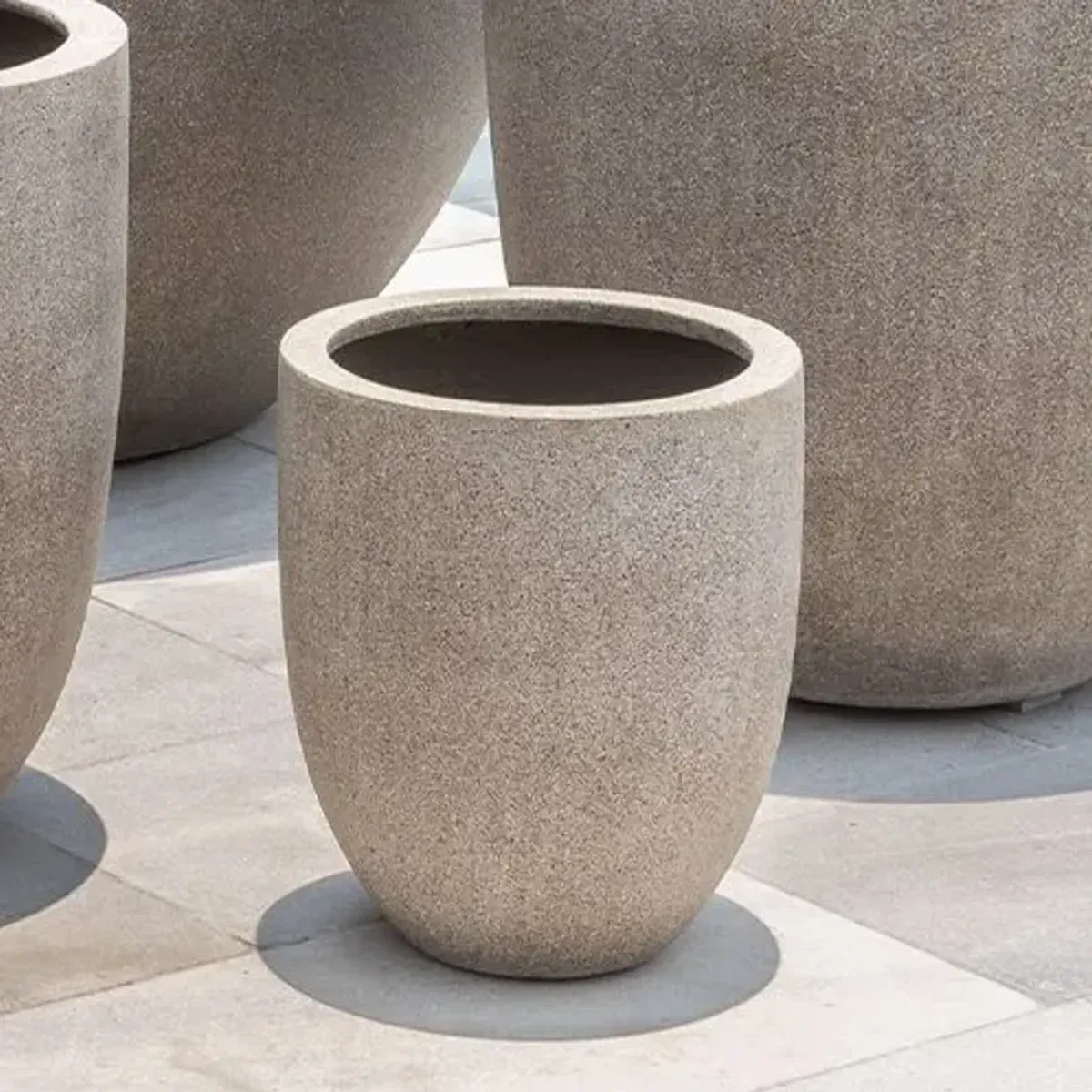 Bradford Planter - Riverstone P-Lite - Campania International - Beige - Extra Small