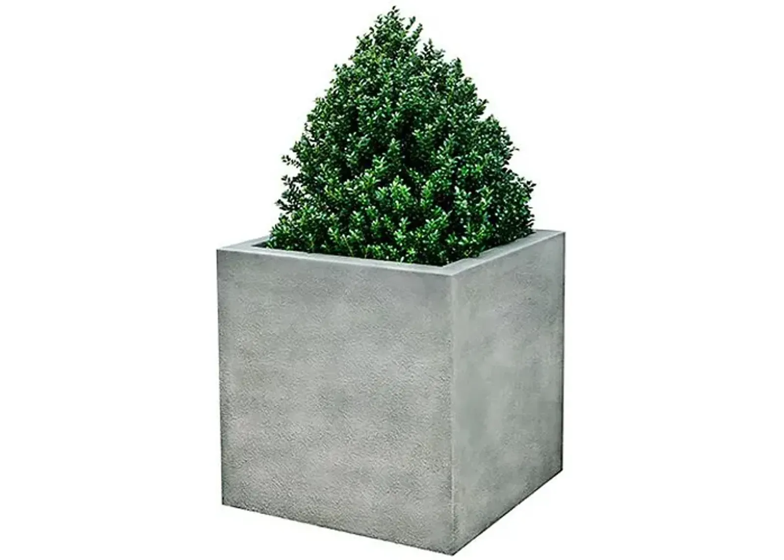 Metropolis Cube Planter - Alpine Stone - Campania International - Gray - 48"