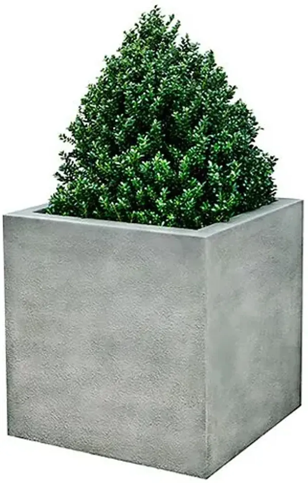 Metropolis Cube Planter - Alpine Stone - Campania International - Gray - 48"