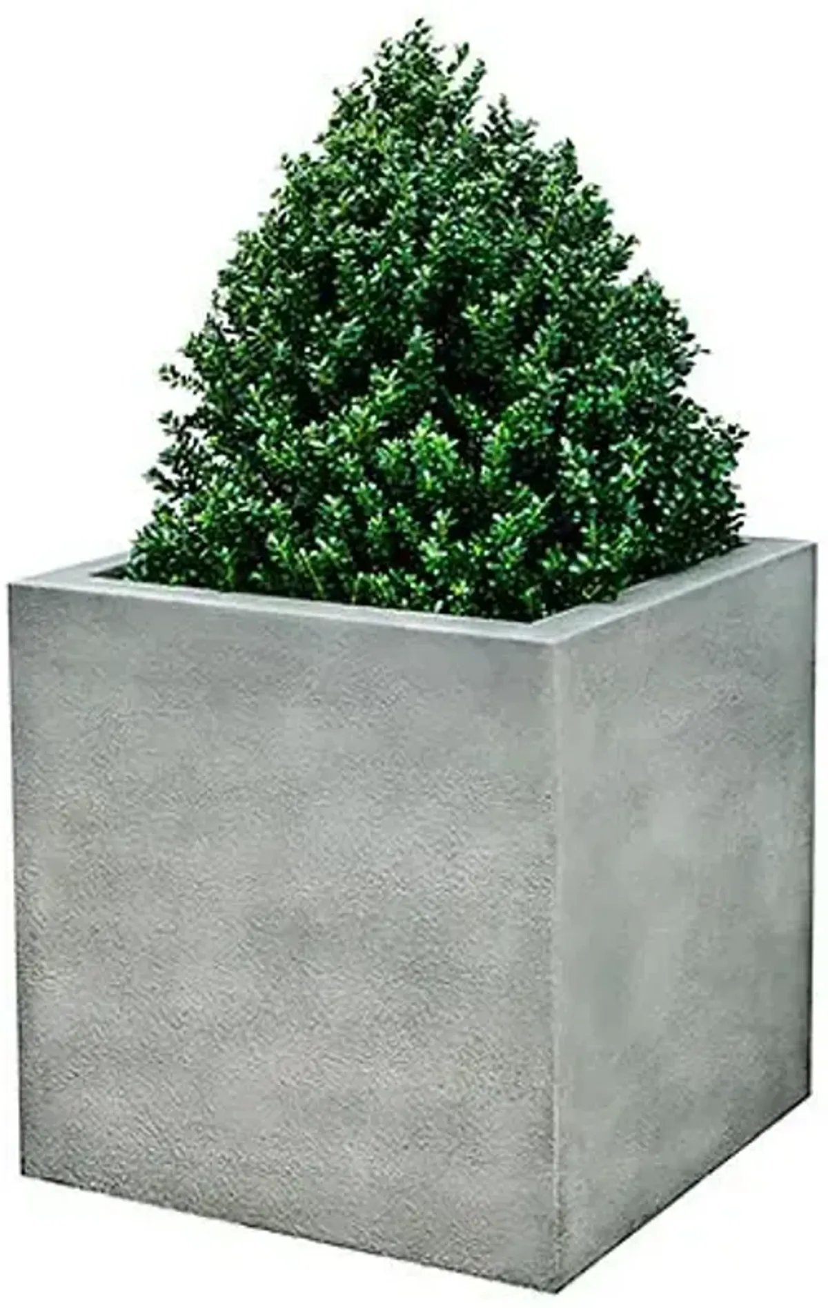 Metropolis Cube Planter - Alpine Stone - Campania International - Gray - 36"