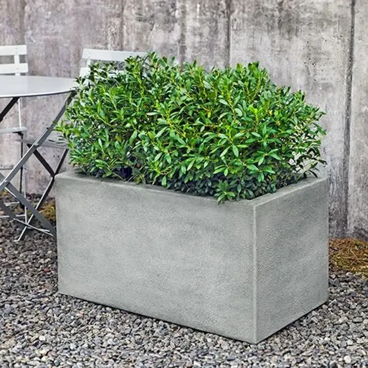 24" Metropolis Rectangle Planter - Alpine Stone - Campania International - Gray - 24hx48lx24w