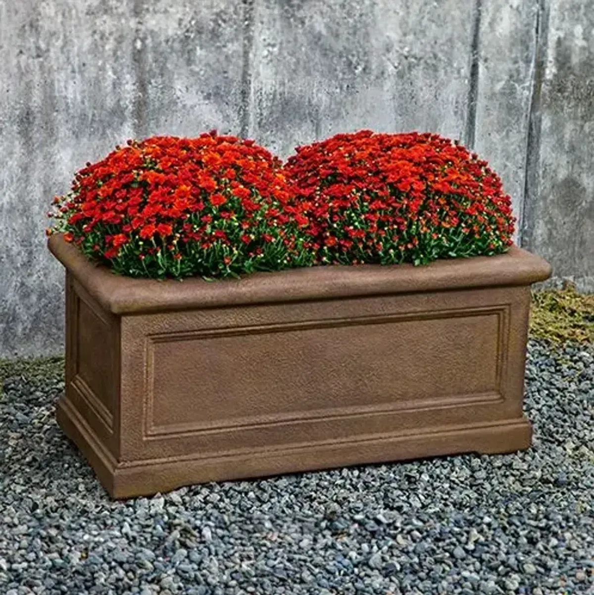 24" LeNotre Rectangle Planter - Pietra Nuova - Campania International - Brown - 24hx48lx24w