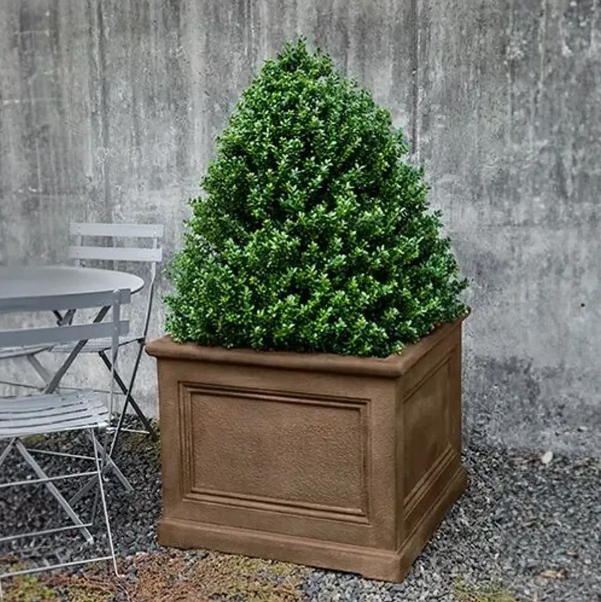 LeNotre Square Planter - Pietra Nuova - Campania International - Brown - 48"