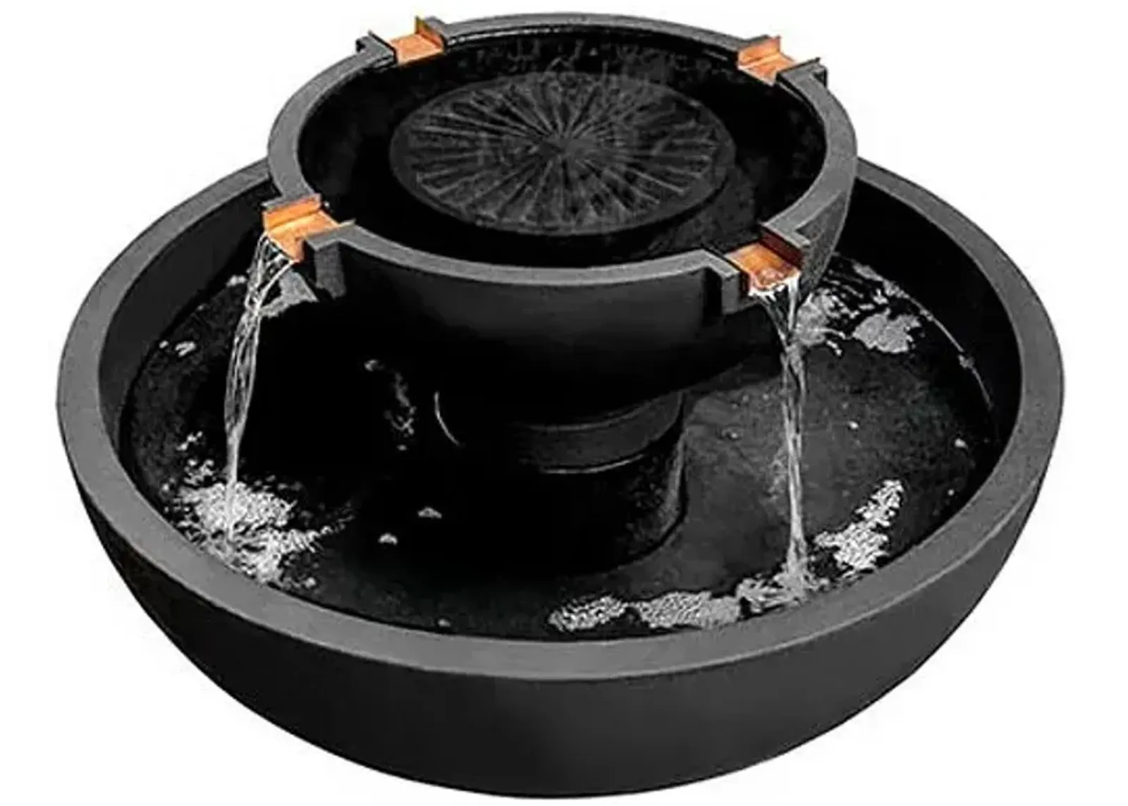 19" Del Rey Fountain - Nero Nuovo - Campania International - Black