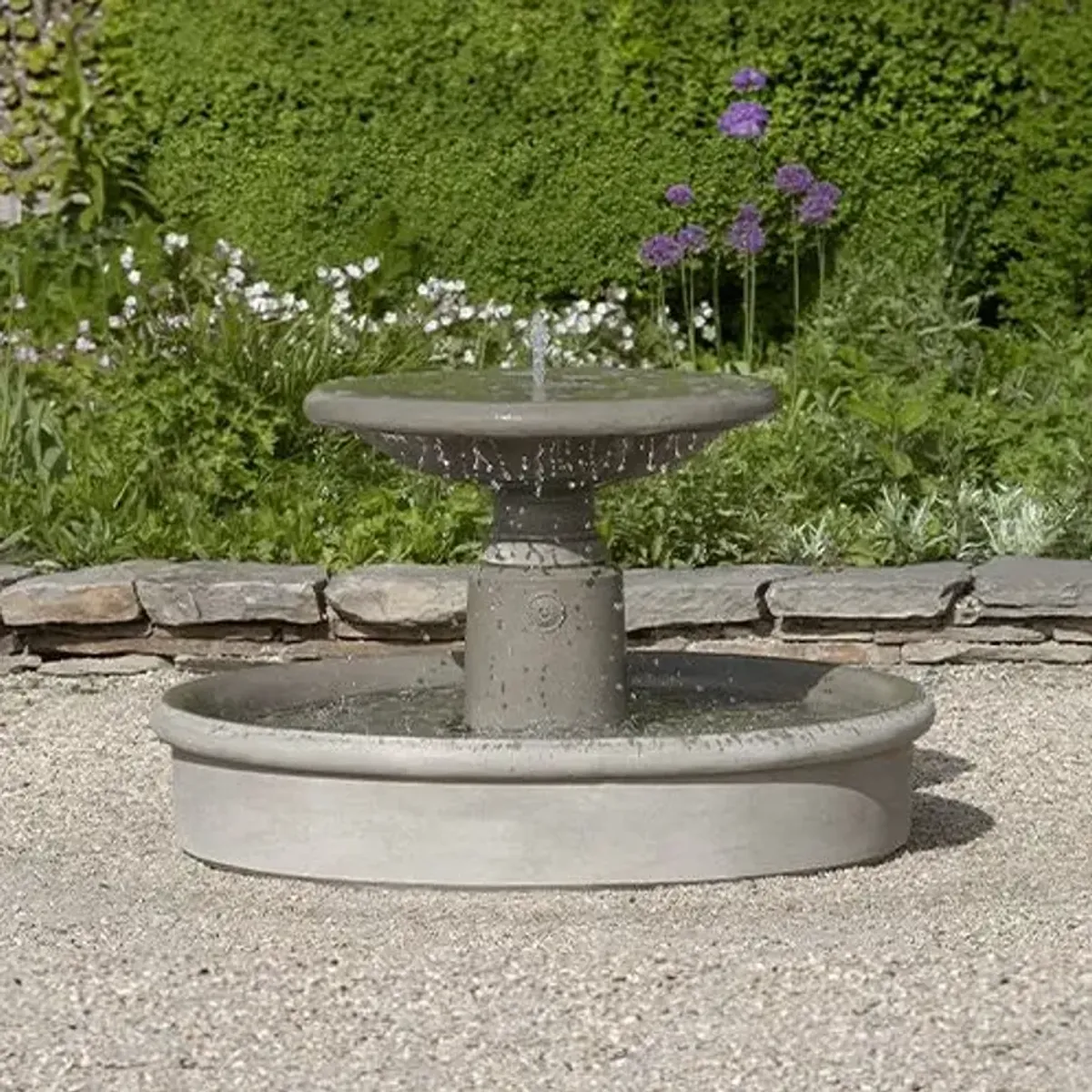 28" Esplanade Fountain - Verde - Campania International - Gray