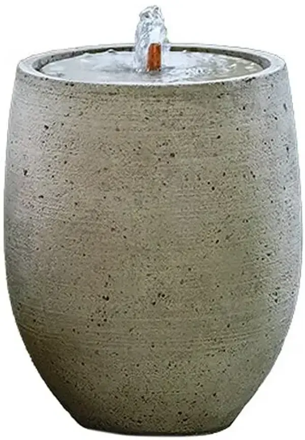16" Bebel Fountain - Greystone - Campania International - Gray