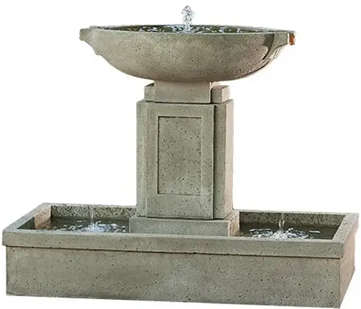 37" Austin Fountain - Alpine Stone - Campania International - Gray