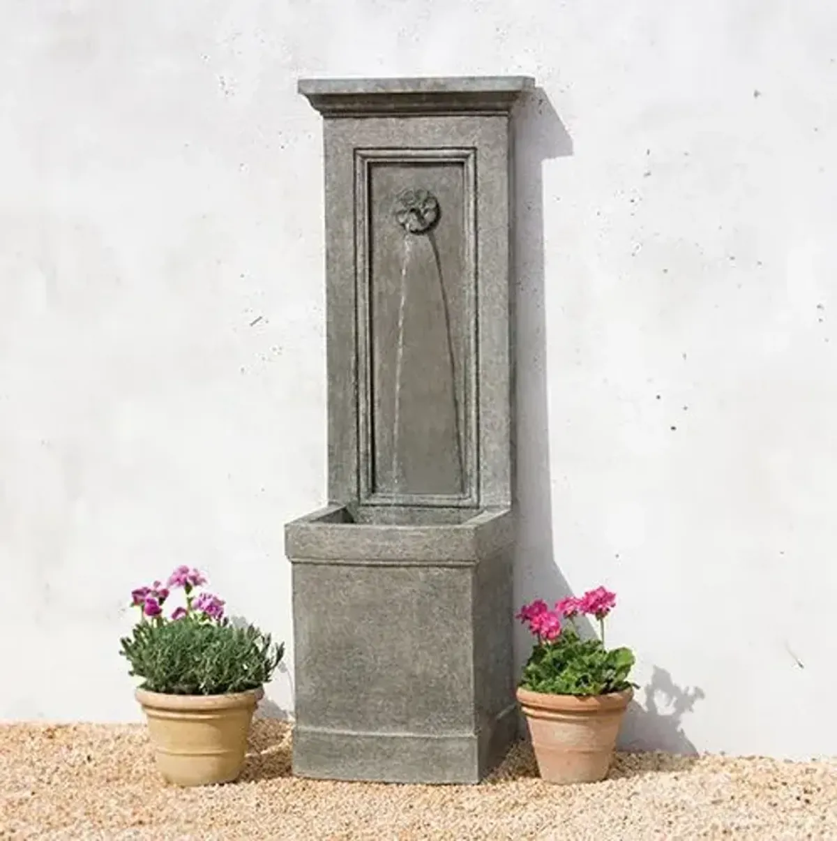 64" Auberge Fountain - Alpine Stone - Campania International - Gray