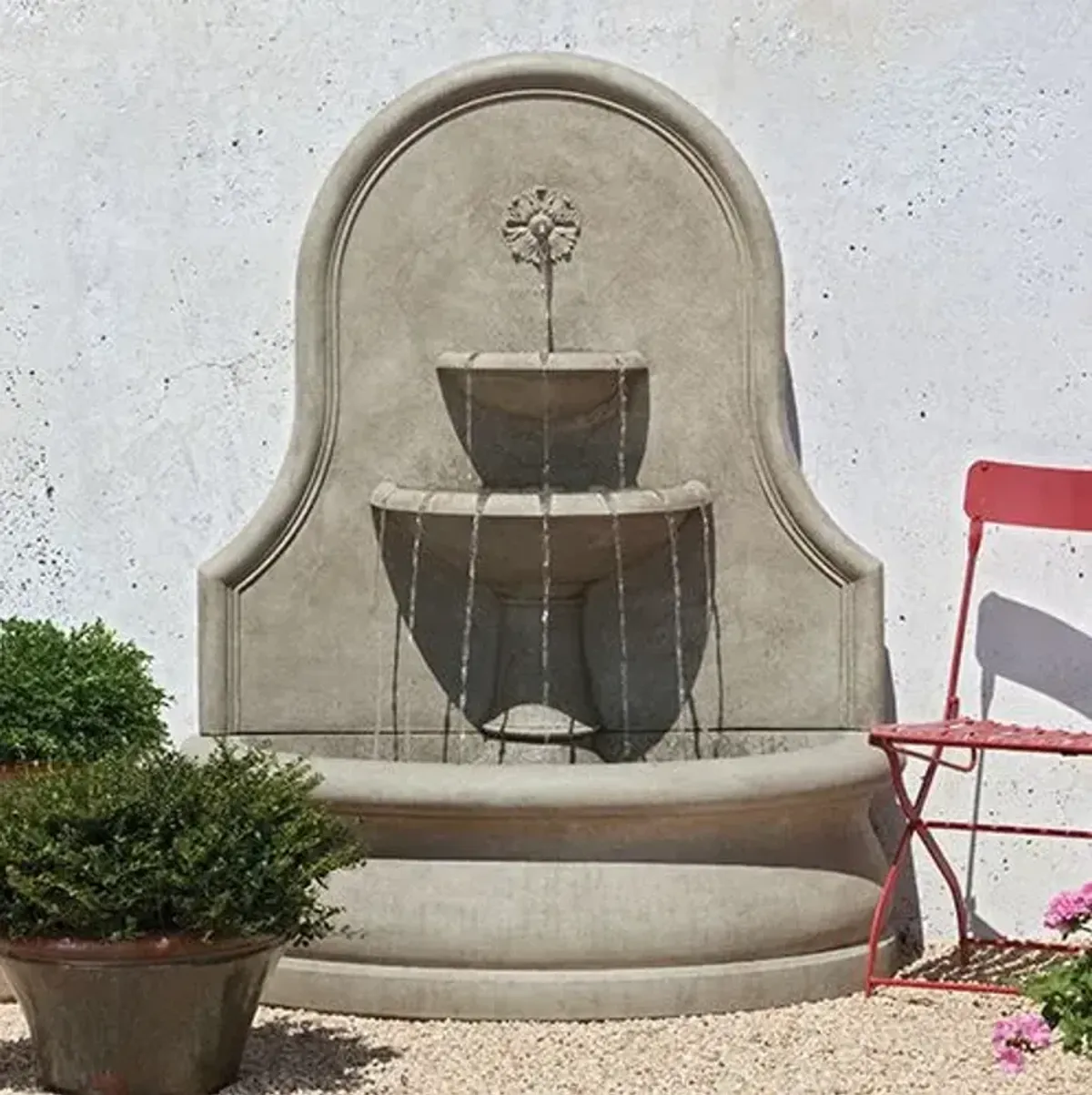 58" Estancia Wall Fountain - Verde - Campania International - Gray