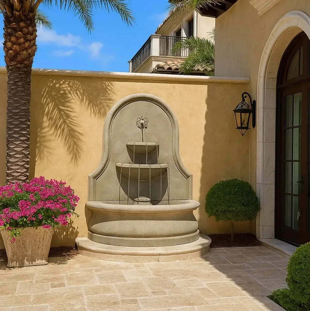 58" Estancia Wall Fountain, Verde