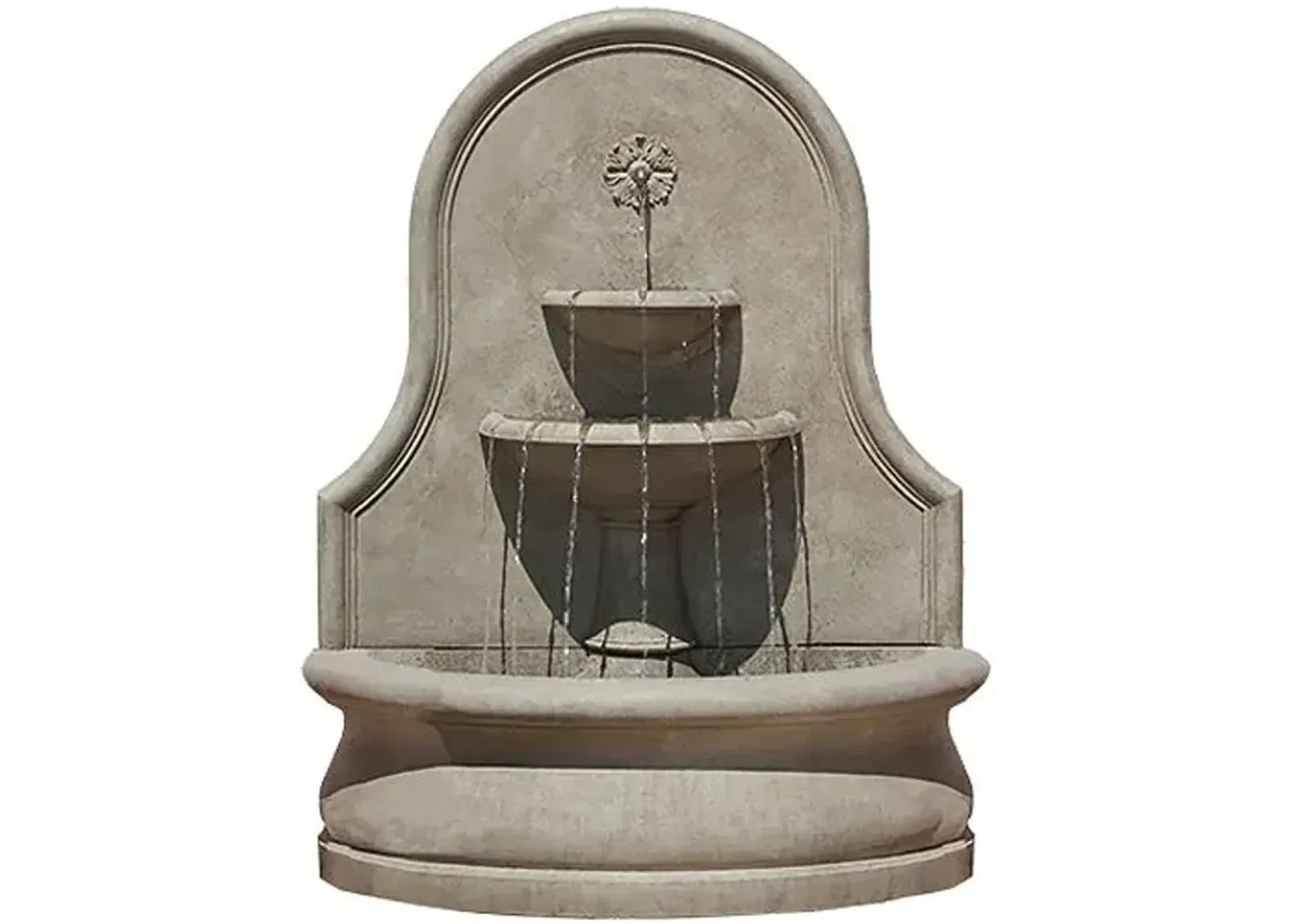 58" Estancia Wall Fountain - Verde - Campania International - Gray