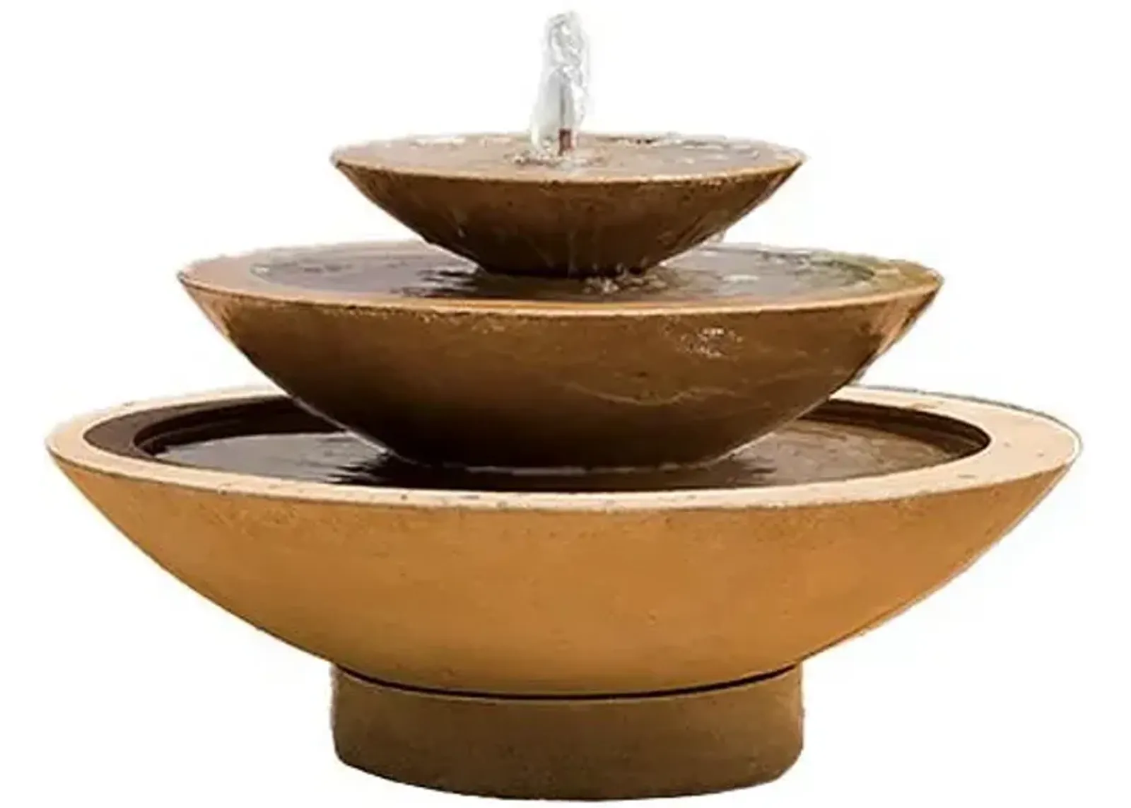 26" Cascade Fountain - Travertine - Campania International - Brown