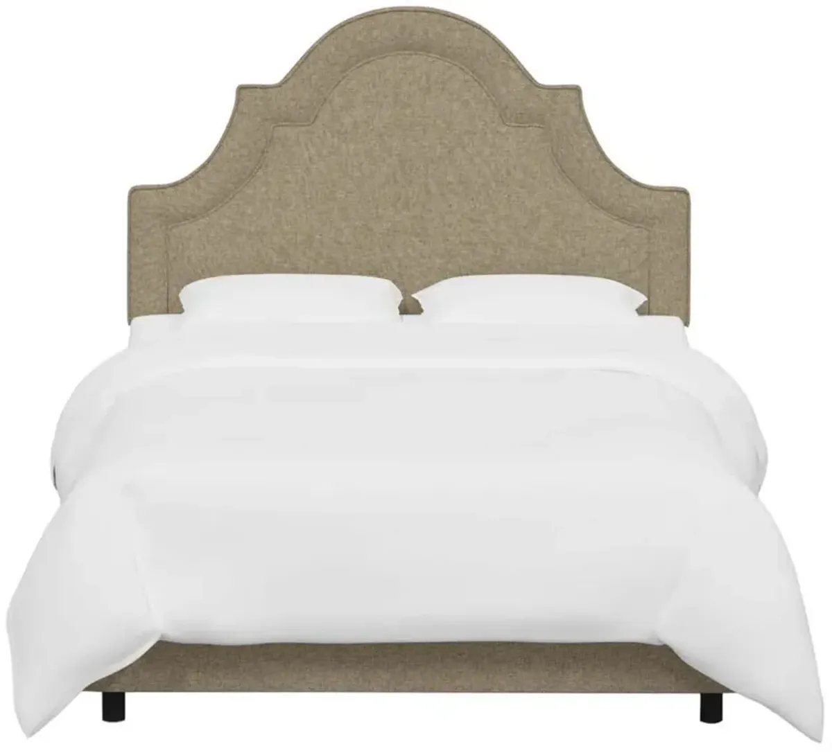 Kennedy Arched Bed, Textured Linen