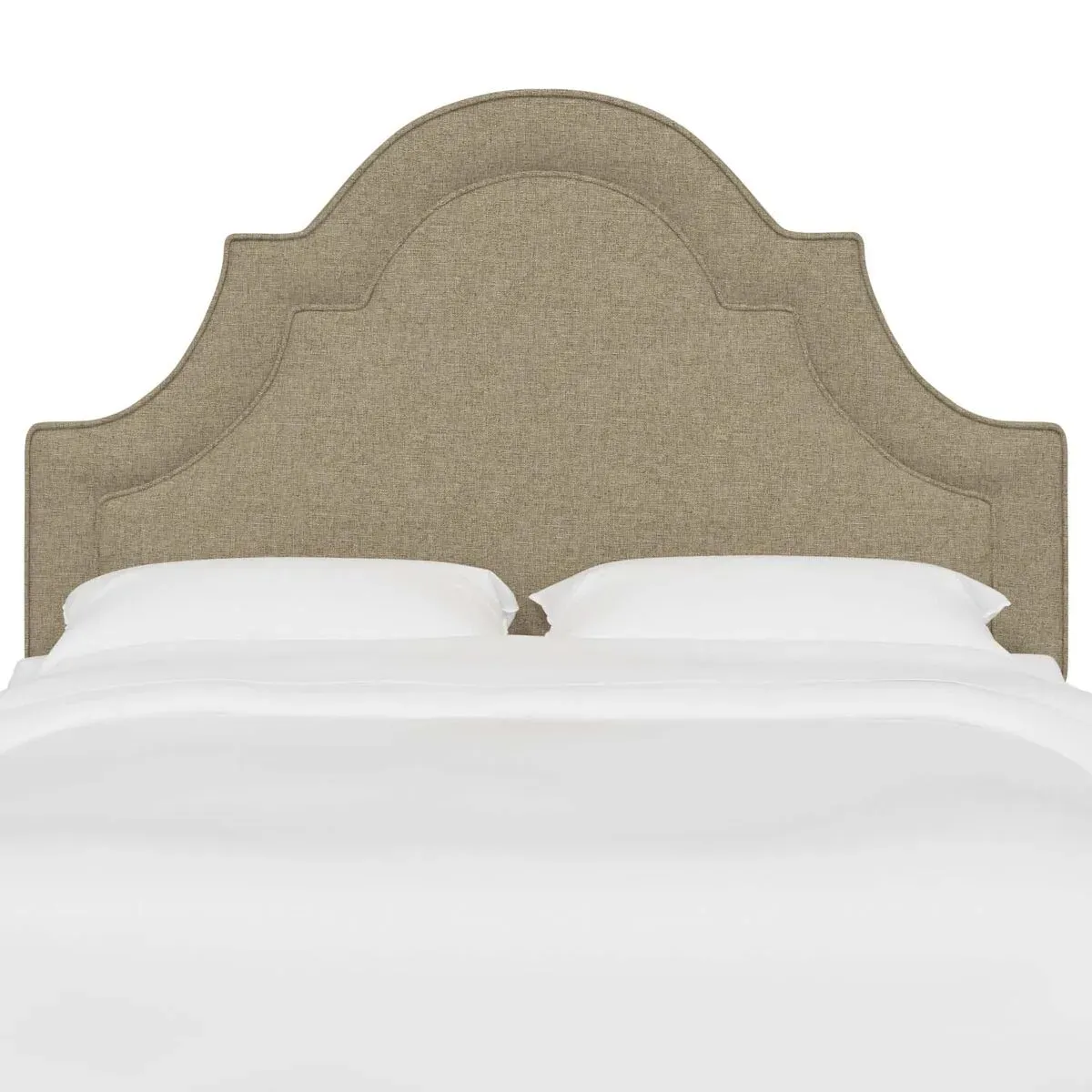 Kennedy Arched Headboard, Textured Linen