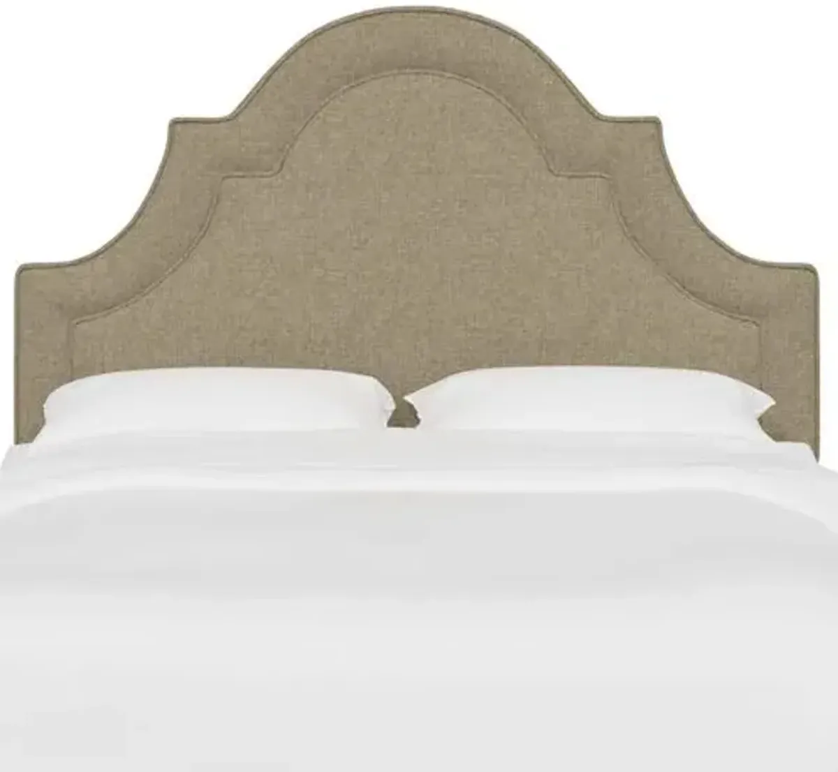 Kennedy Arched Headboard - Textured Linen