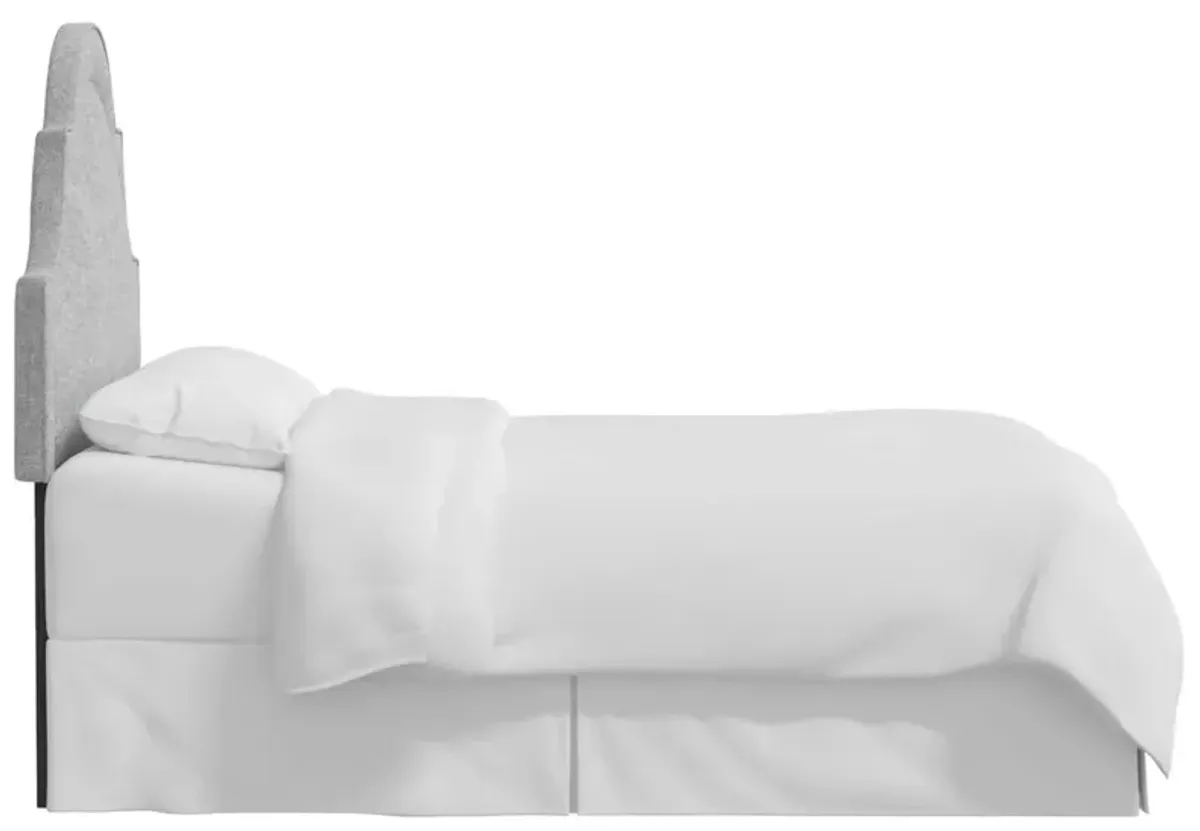 Kennedy Arched Headboard, Textured Linen