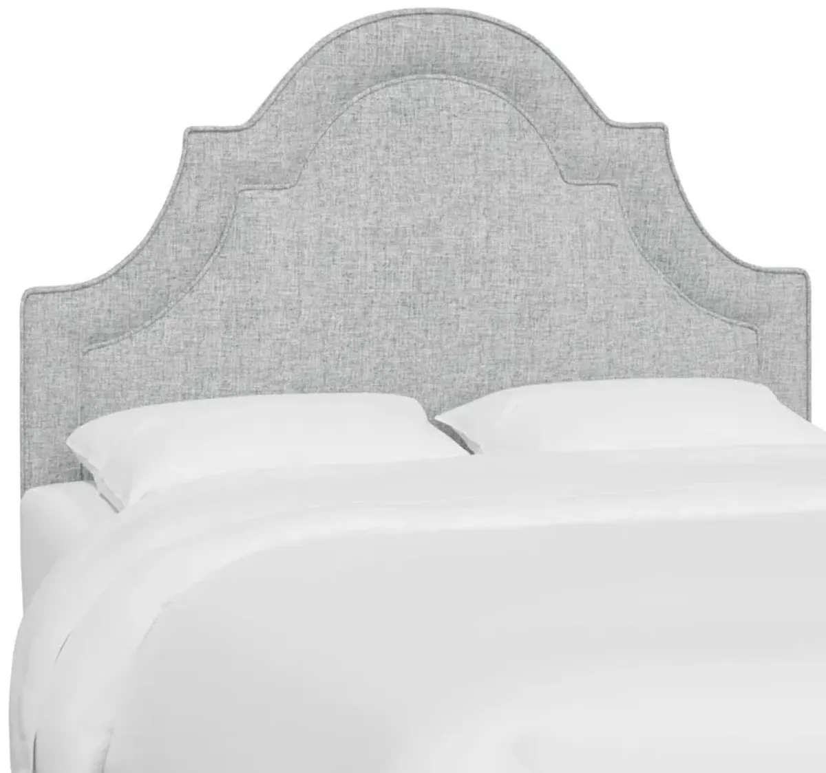 Kennedy Arched Headboard, Textured Linen