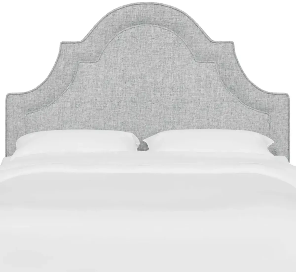 Kennedy Arched Headboard, Textured Linen