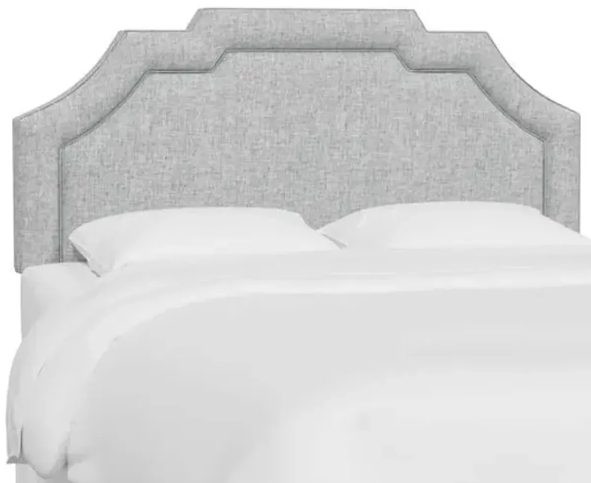 Lola Headboard - Textured Linen - Gray