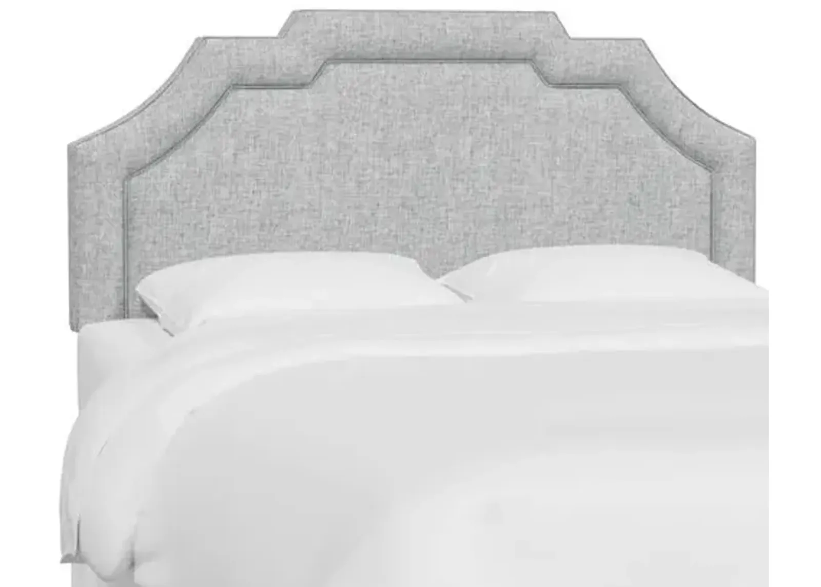 Lola Headboard - Textured Linen - Gray