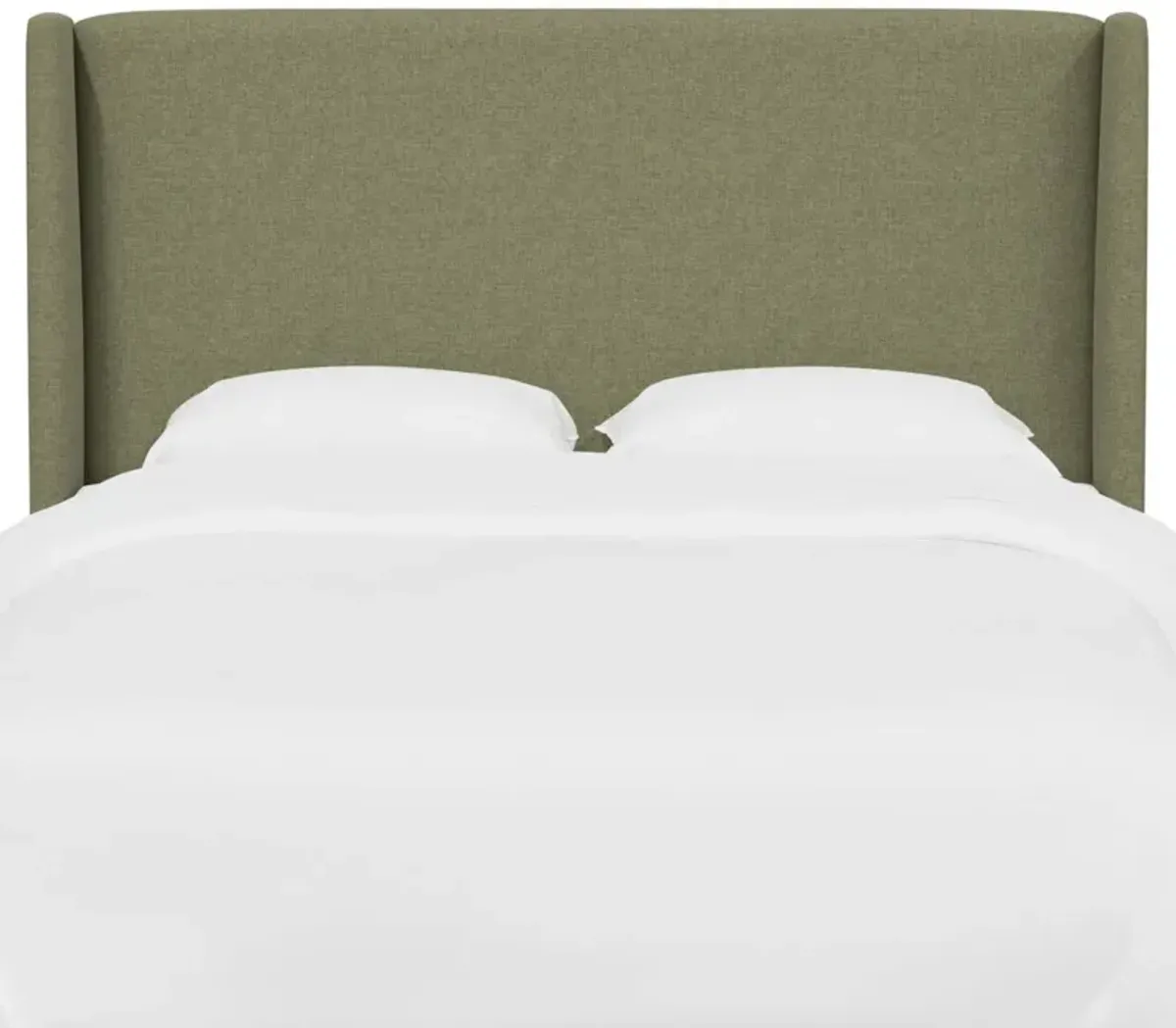 Kelly Wingback Headboard, Textured Linen