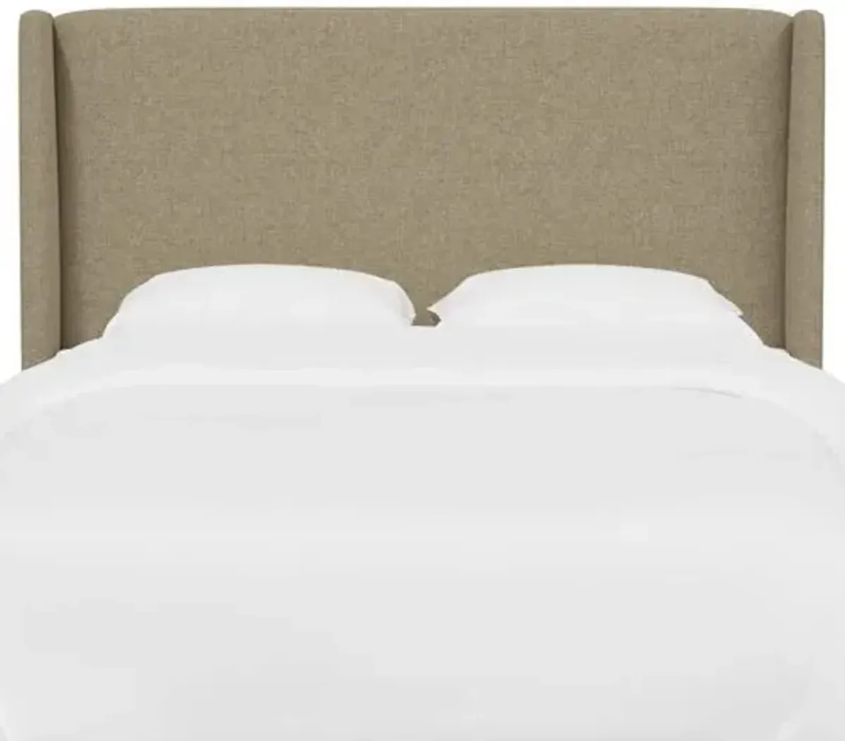 Kelly Wingback Headboard - Textured Linen