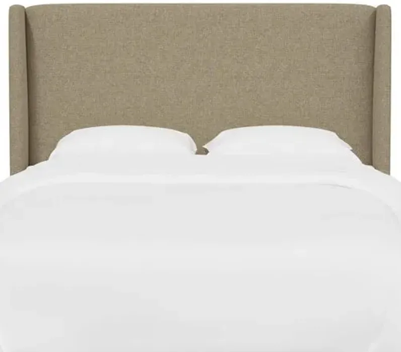 Kelly Wingback Headboard - Textured Linen