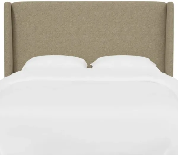 Kelly Wingback Headboard, Textured Linen