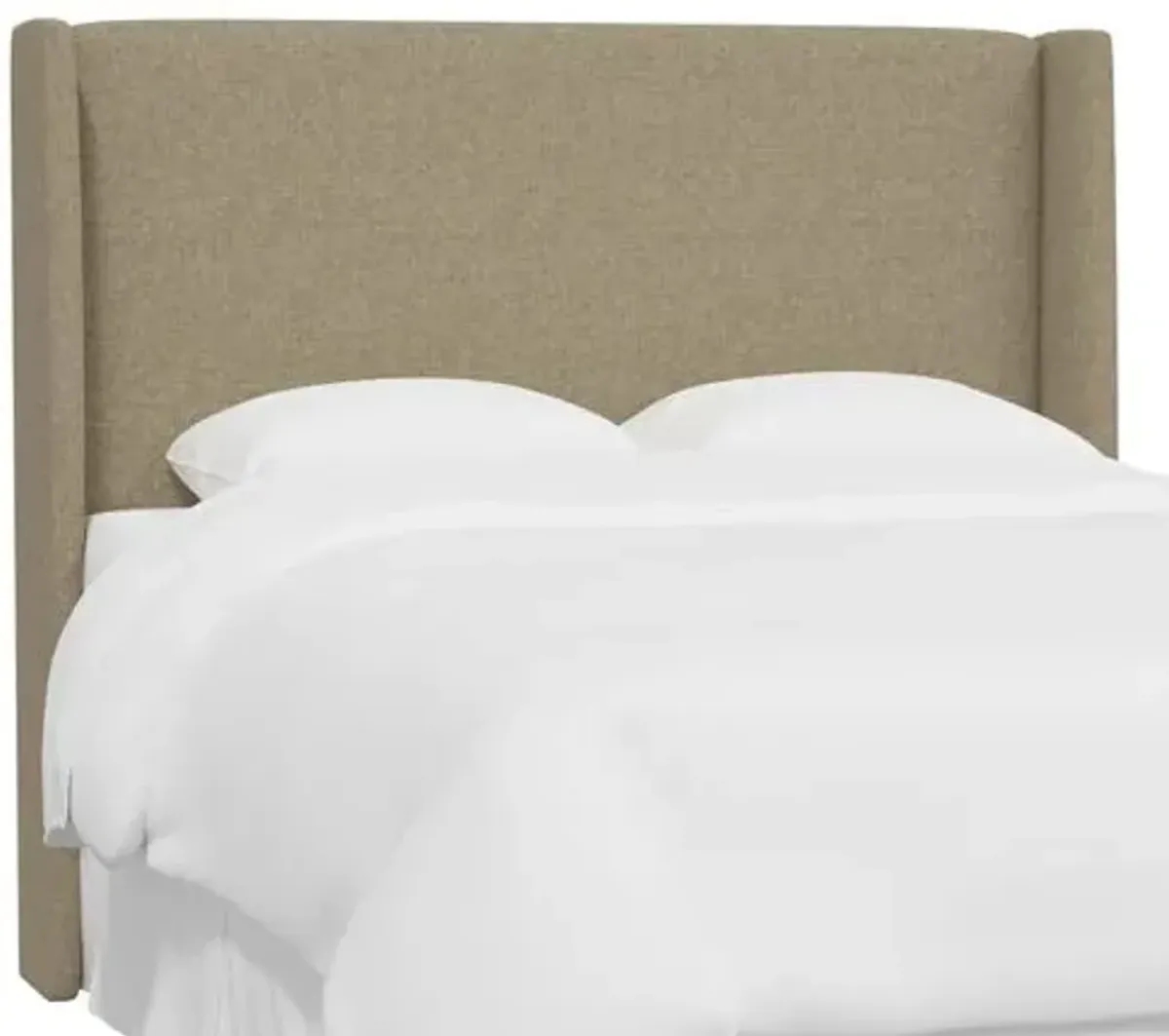 Kelly Wingback Headboard - Textured Linen