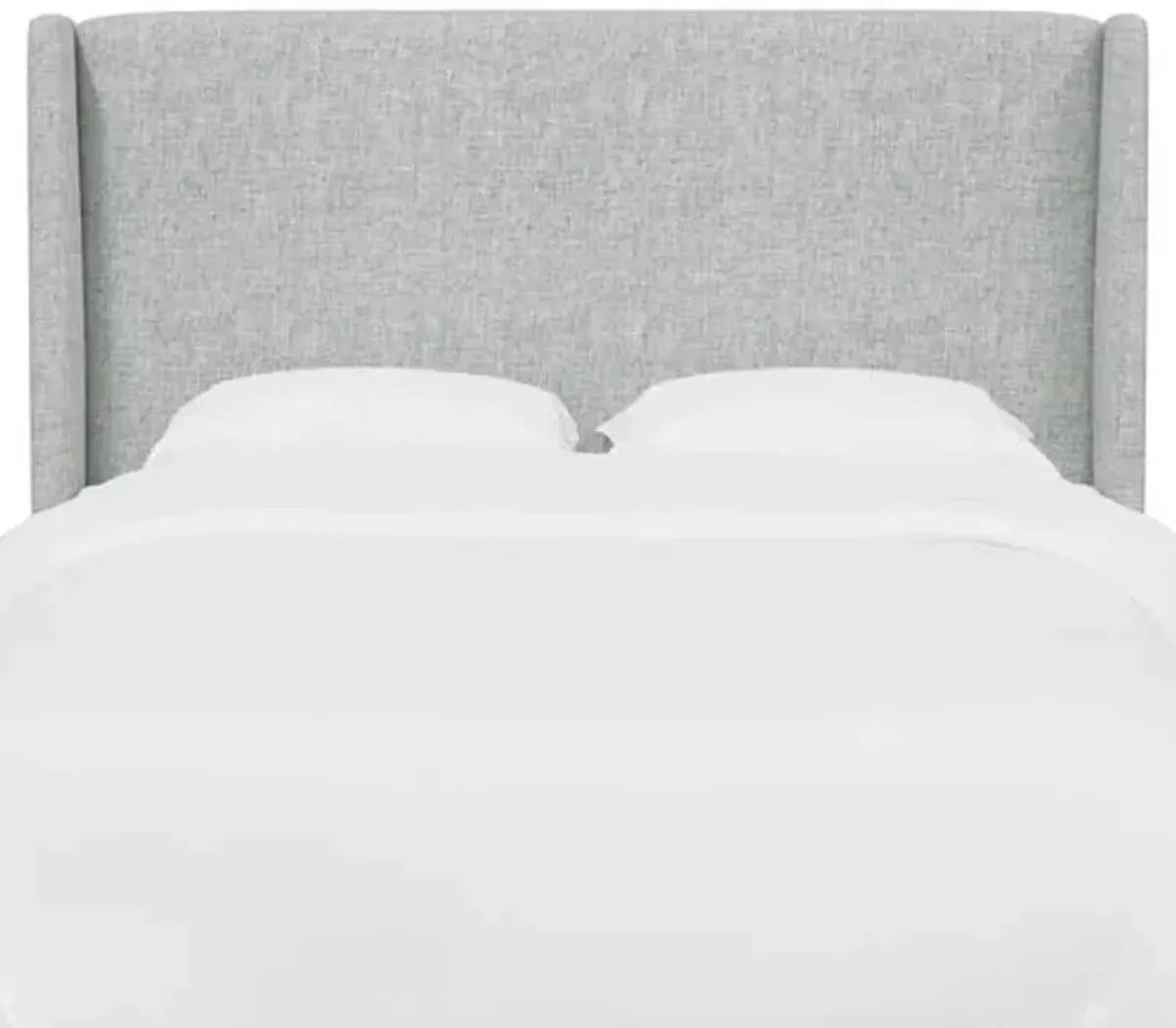 Kelly Wingback Headboard - Textured Linen - Gray