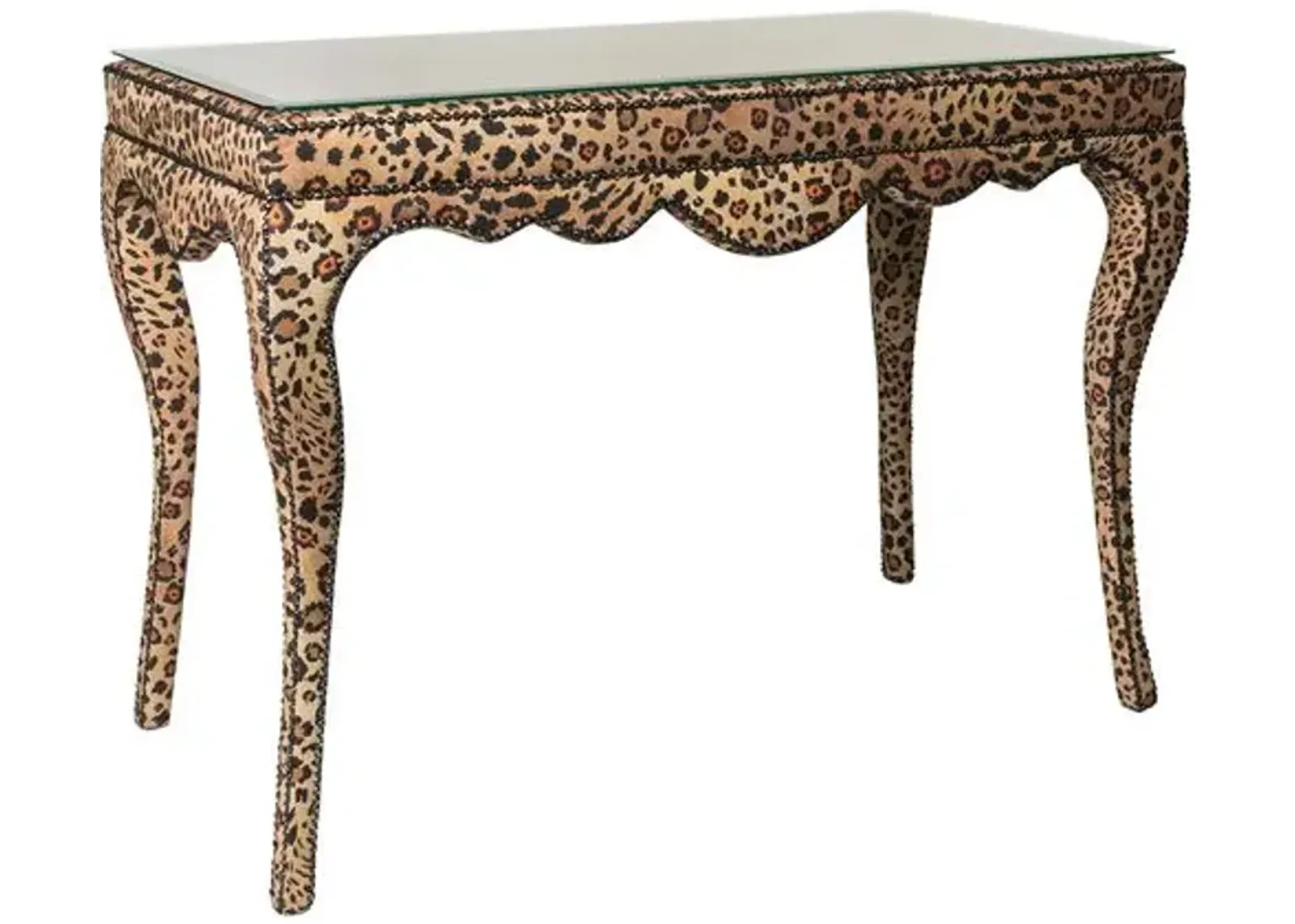 Nyala Console Table - Safari Spot Gold - Ngala Trading Co.