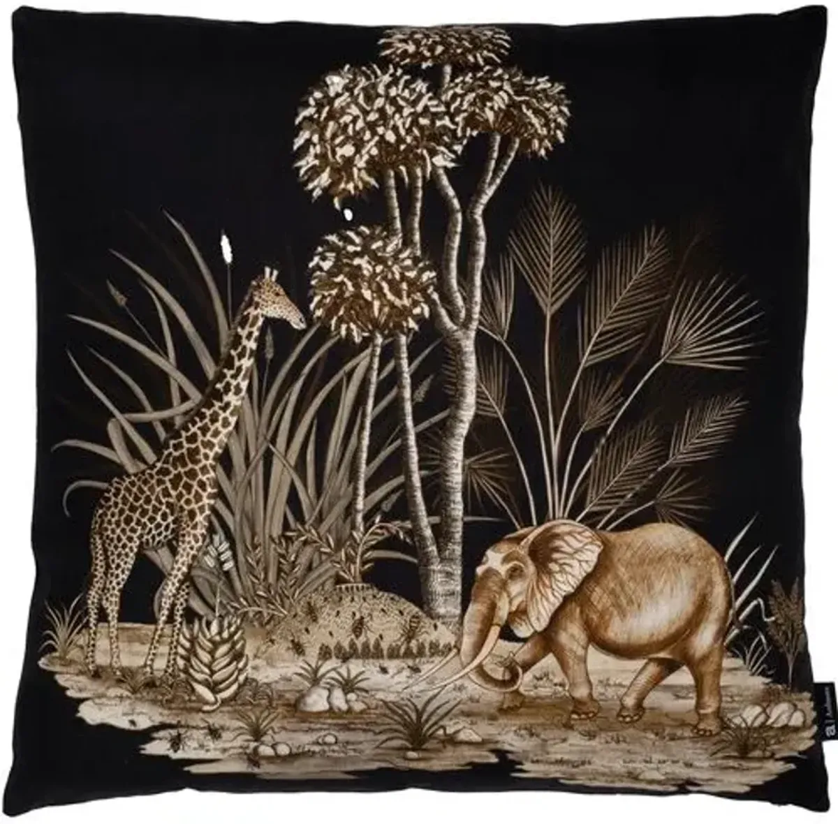 Thanda Toile 20" Cotton Pillow - Ngala Trading Co.