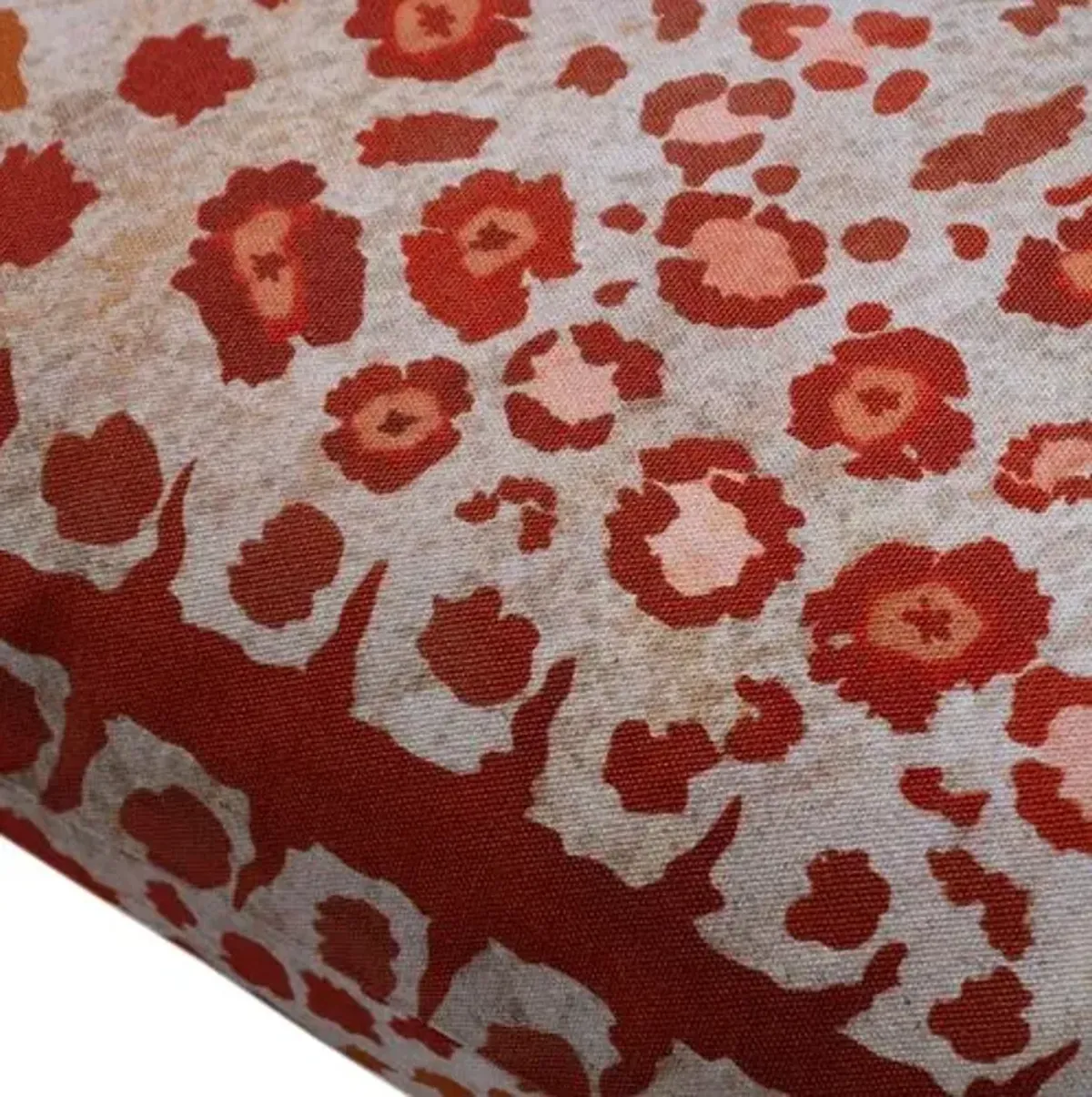 Safari Spot 20"Cotton Pillow - Coral - Ngala Trading Co.