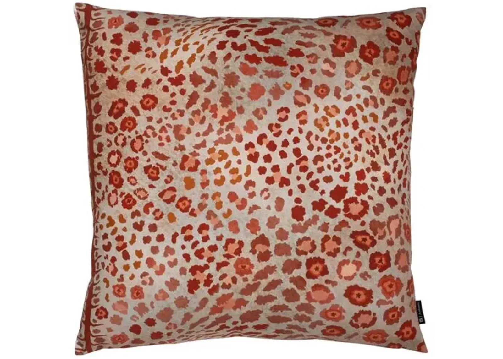 Safari Spot 20"Cotton Pillow - Coral - Ngala Trading Co.