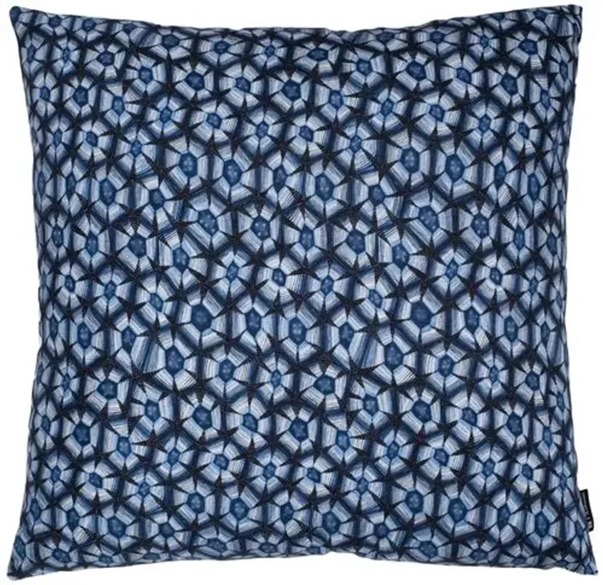 Thanda Tortoise 20" Cotton Pillow - Blue - Ngala Trading Co.