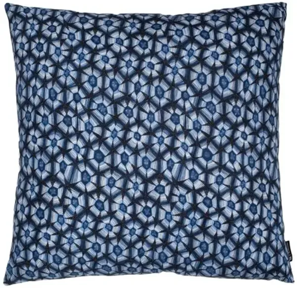 Thanda Tortoise 20" Cotton Pillow - Blue - Ngala Trading Co.