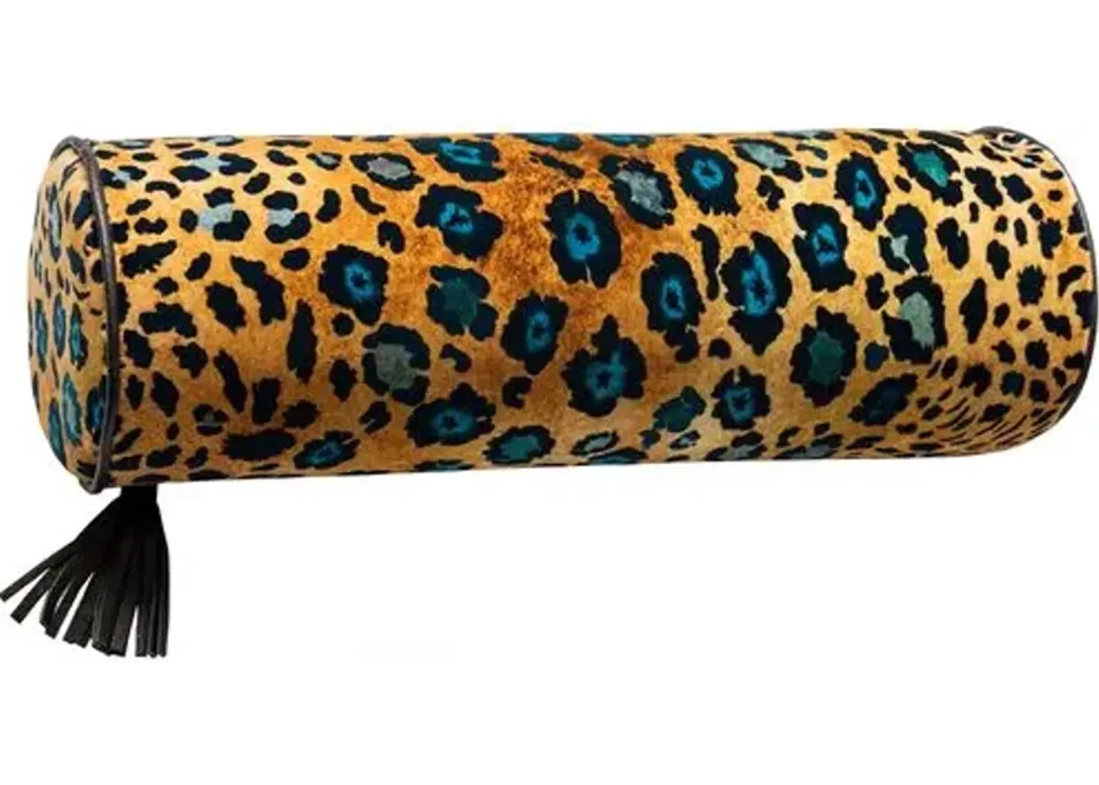 Safari Spot Velvet Bolster Pillow - Ngala Trading Co.