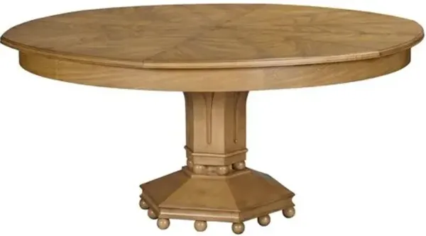 Tulip Round 66-86" Extension Dining Table - Almond