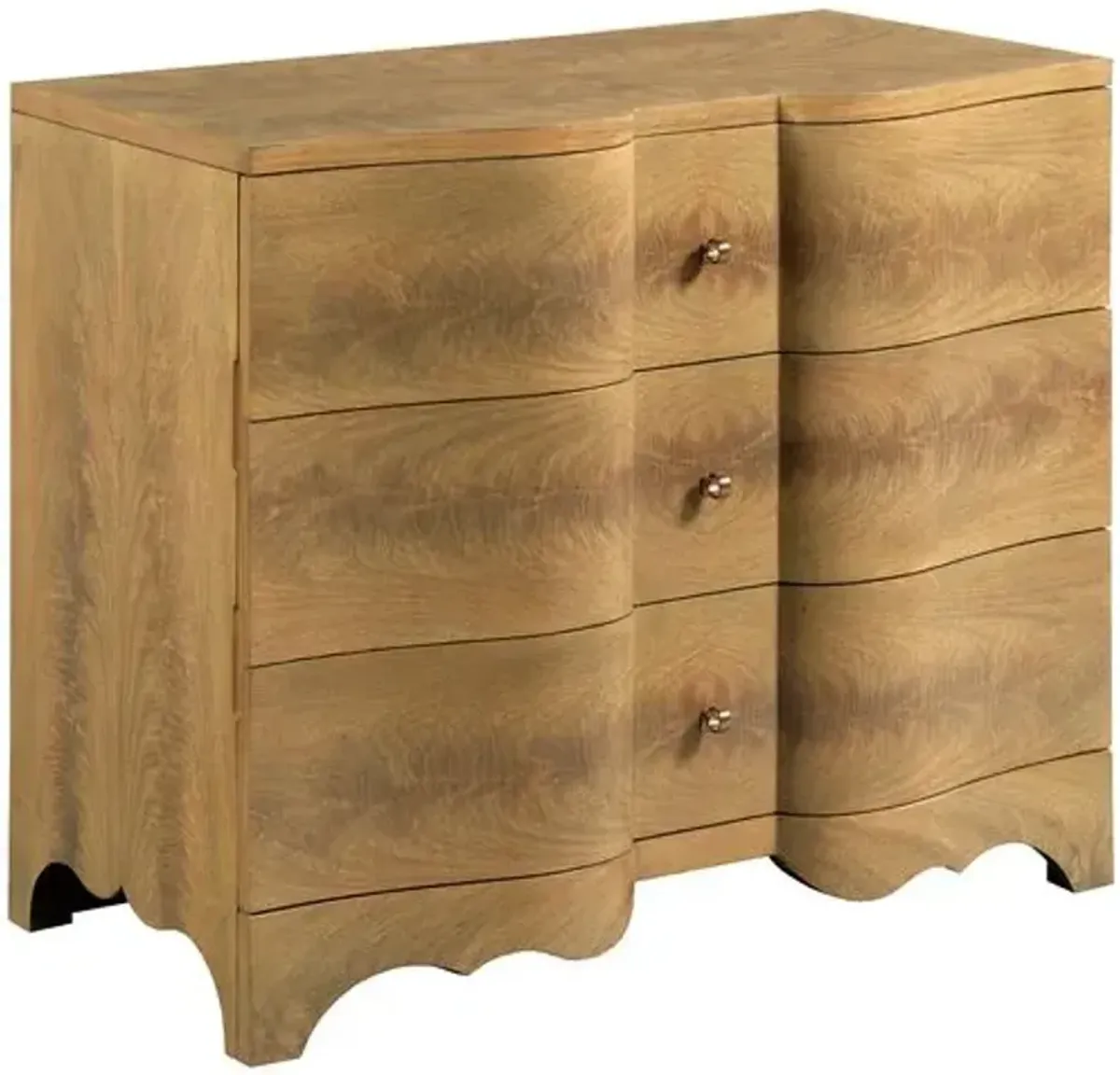 Cumberbund Bedroom Chest - Almond - Brown