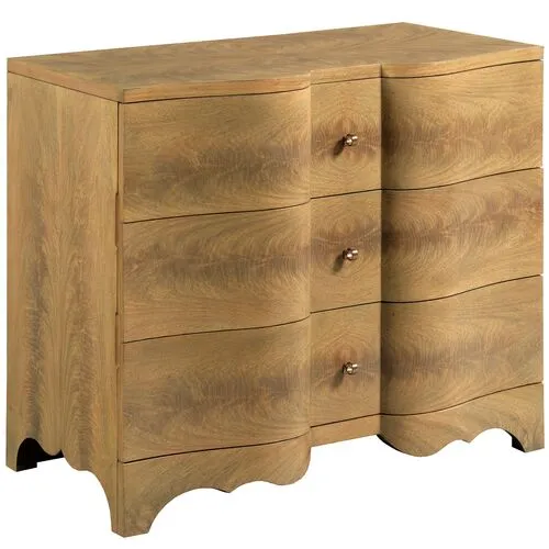 Cumberbund Bedroom Chest - Almond - Brown