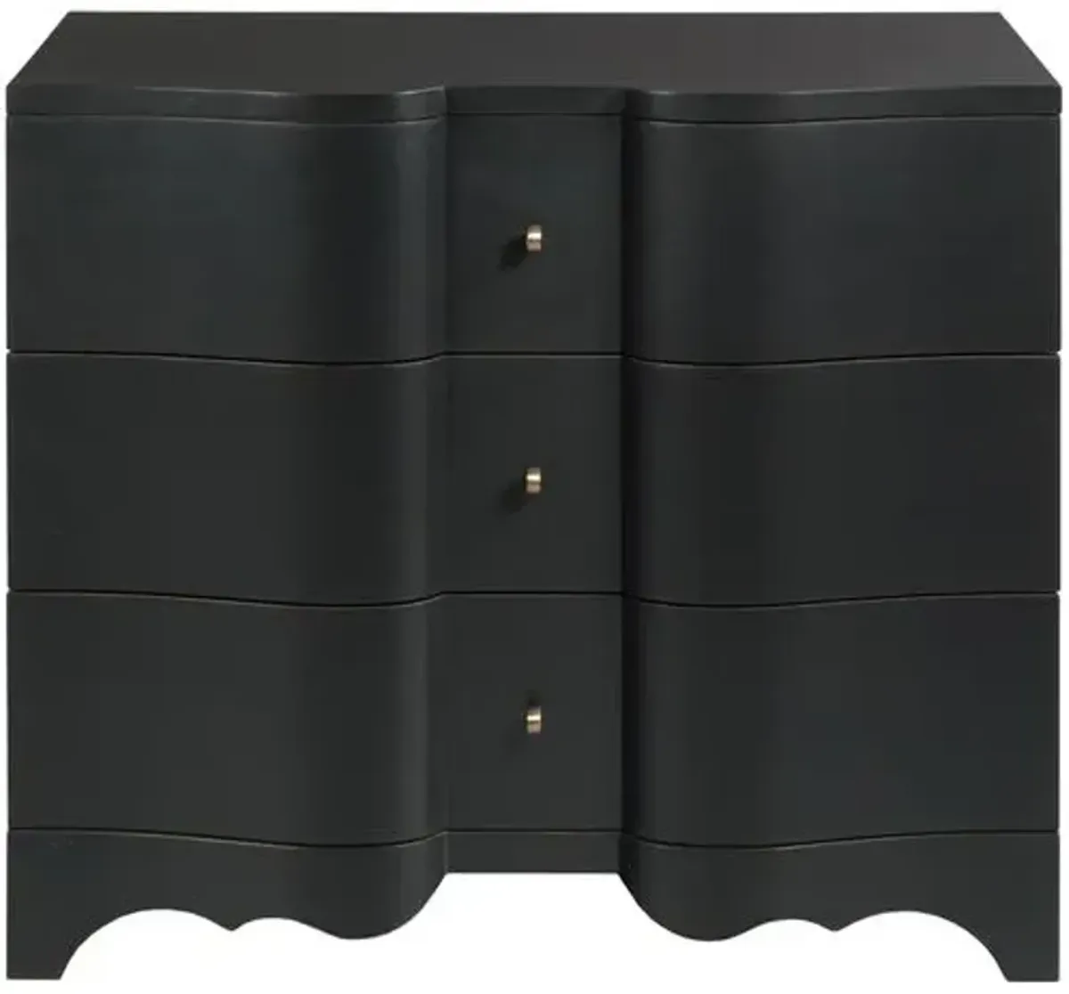 Cumberbund Bedroom Chest - Black