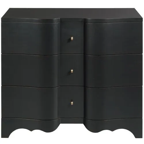 Cumberbund Bedroom Chest - Black