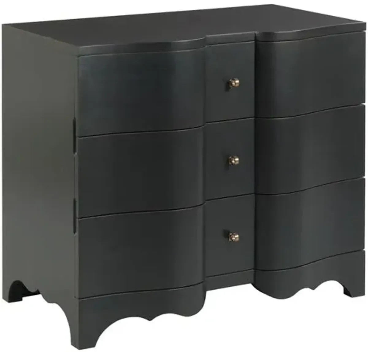 Cumberbund Bedroom Chest - Black