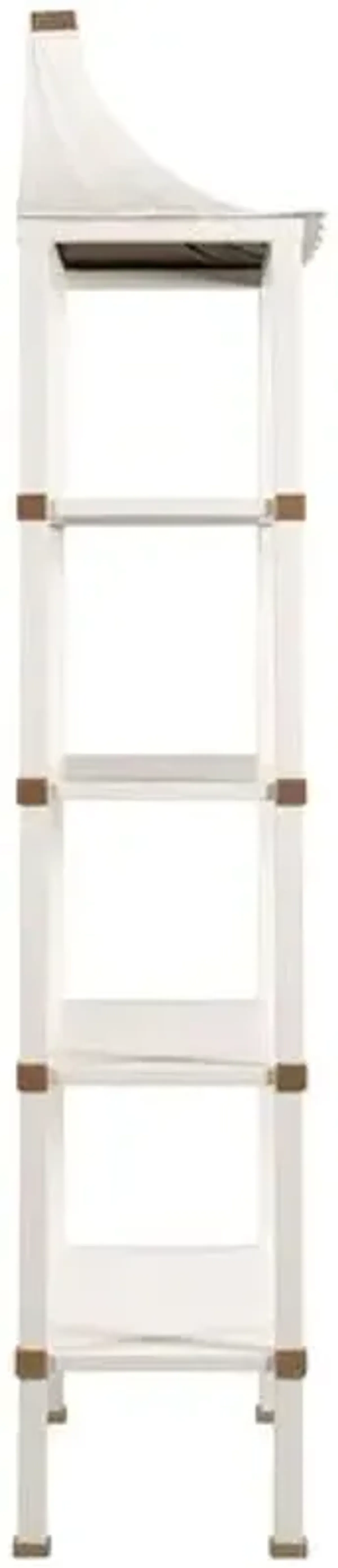 Mindy Etagere - White Dove/Gold