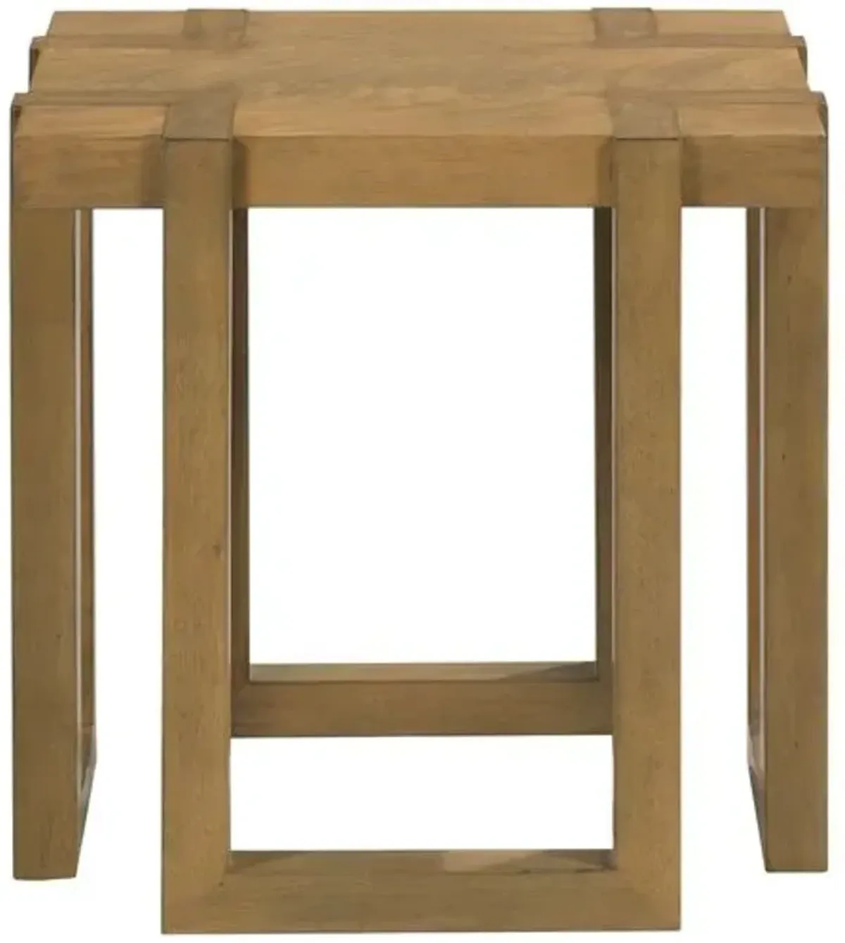 Ribbon Side Table - Almond - Brown