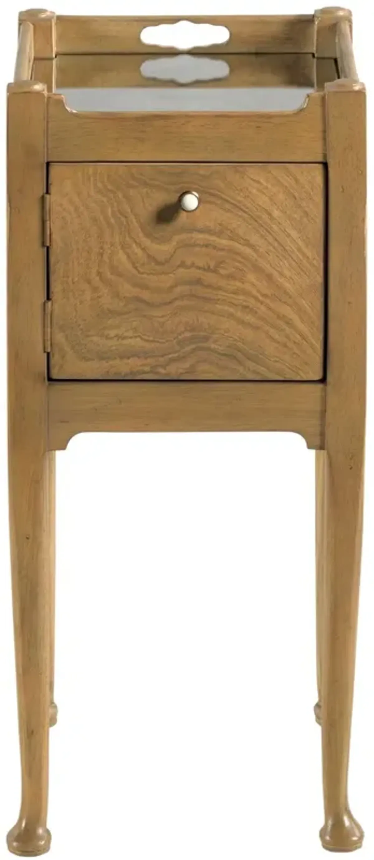 Pansy Drink Table - Almond - Brown