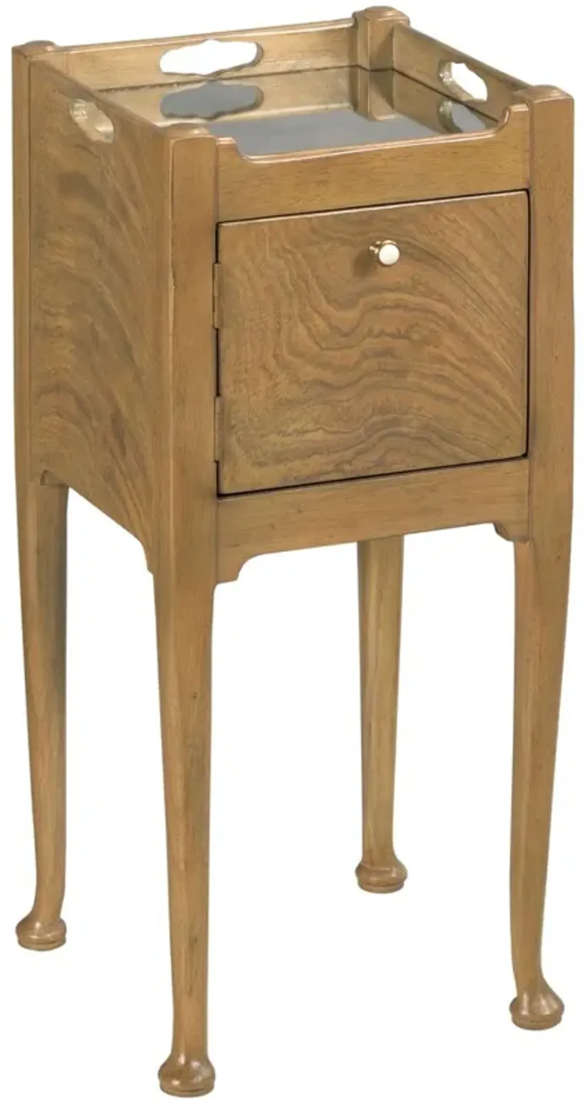 Pansy Drink Table - Almond - Brown