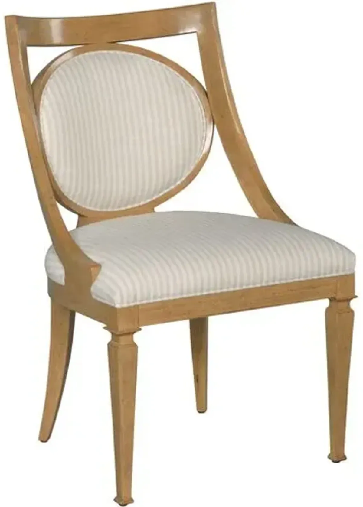 Stephen Chair - Almond/Ivory Stripe - Brown